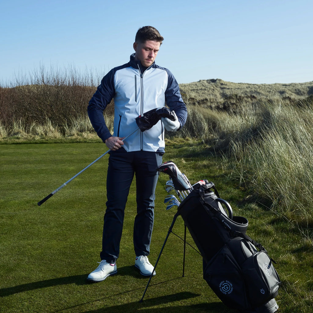 Lyle is a Windproof and water repellent golf jacket for Men in the color White(2)