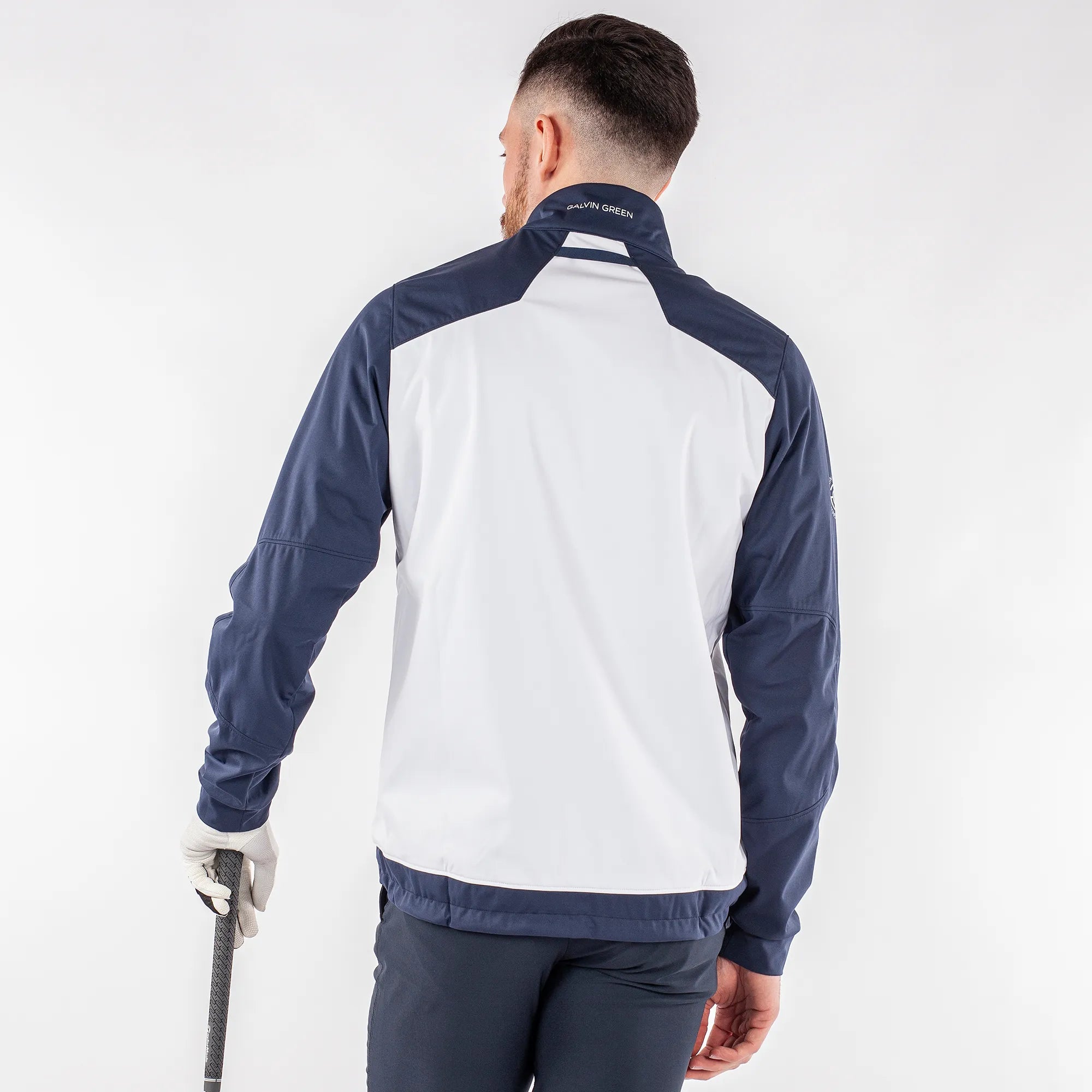 Lyle is a Windproof and water repellent golf jacket for Men in the color White(10)