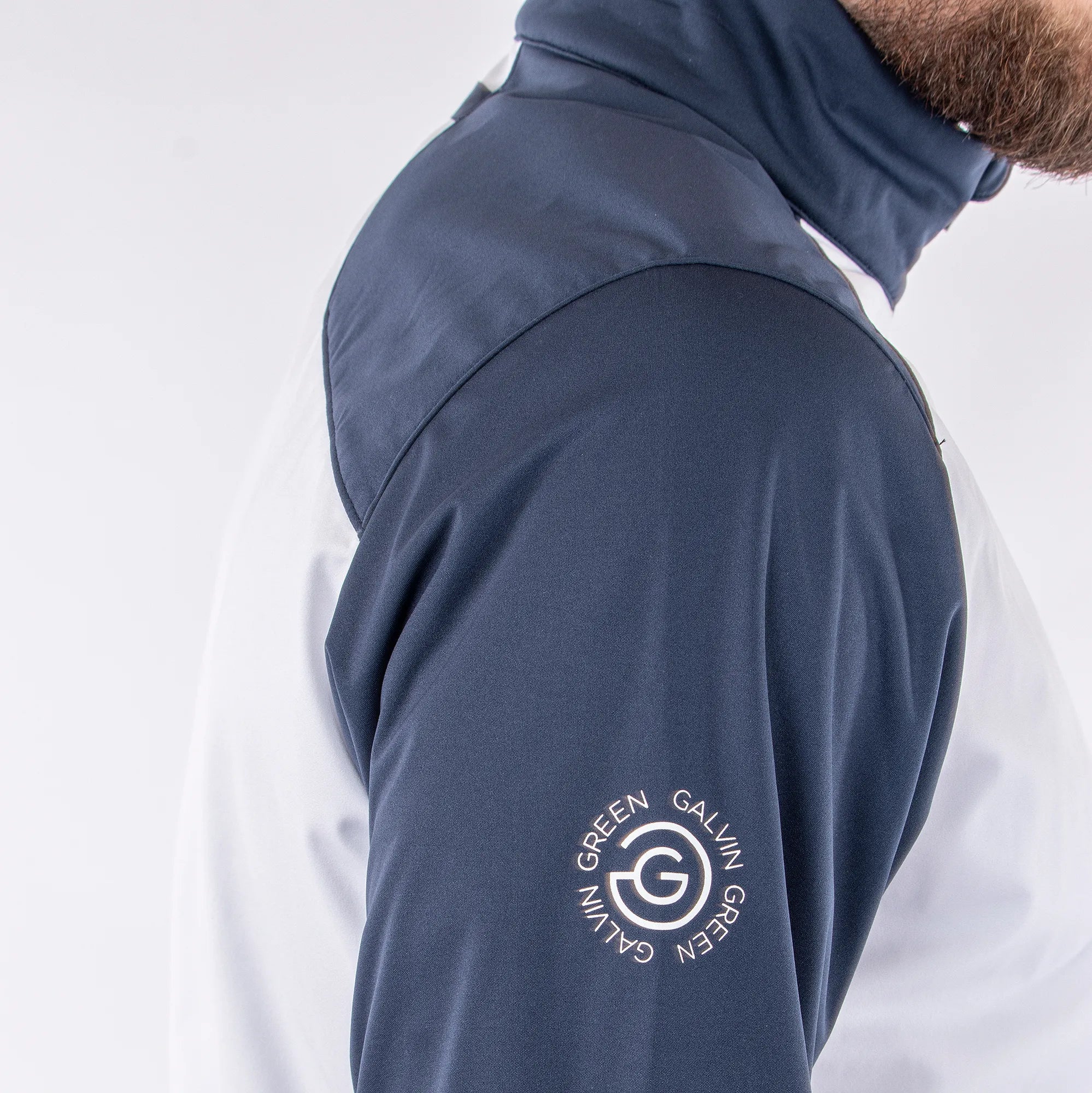 Lyle is a Windproof and water repellent golf jacket for Men in the color White(5)