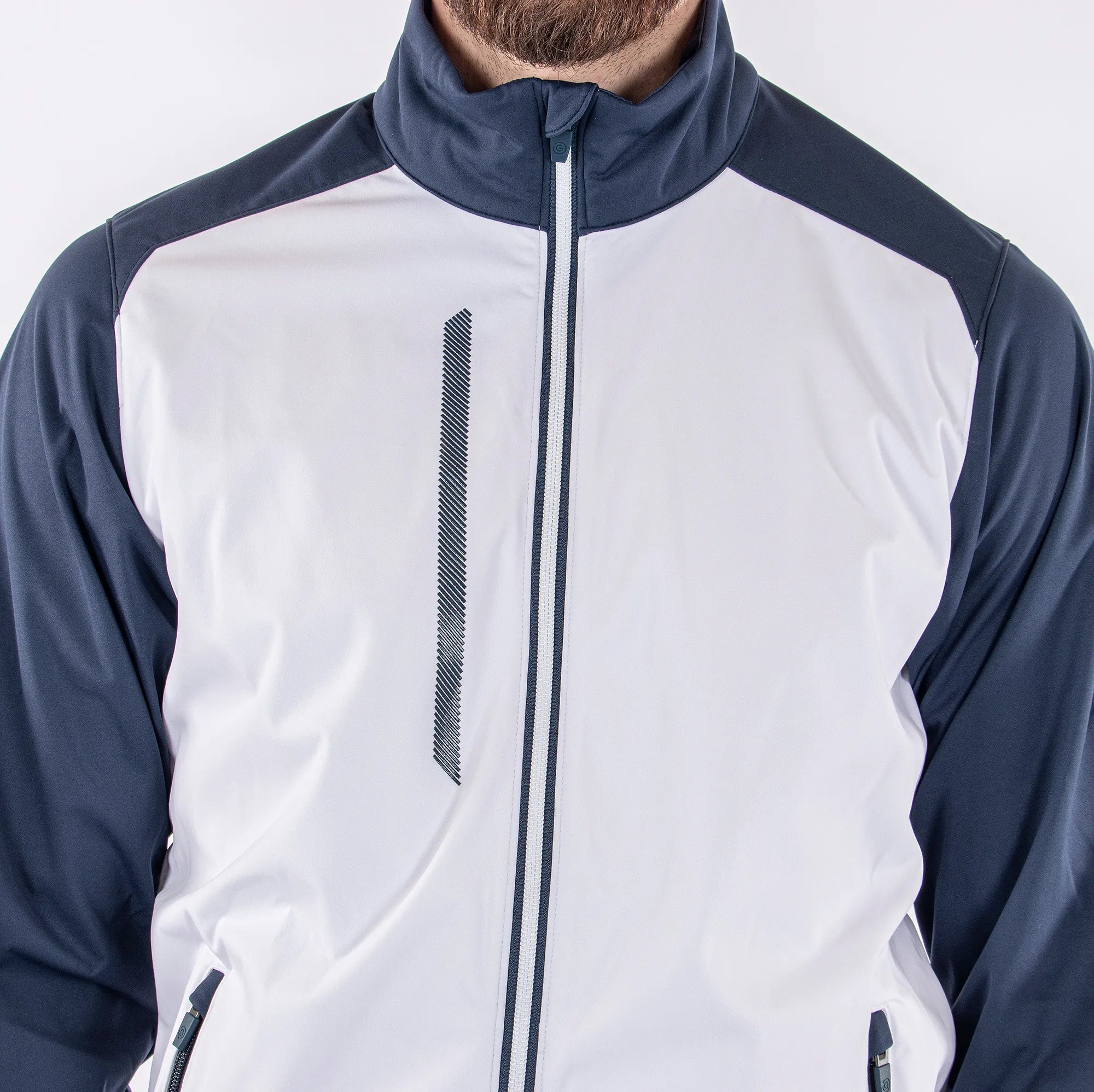 Lyle is a Windproof and water repellent golf jacket for Men in the color White(3)