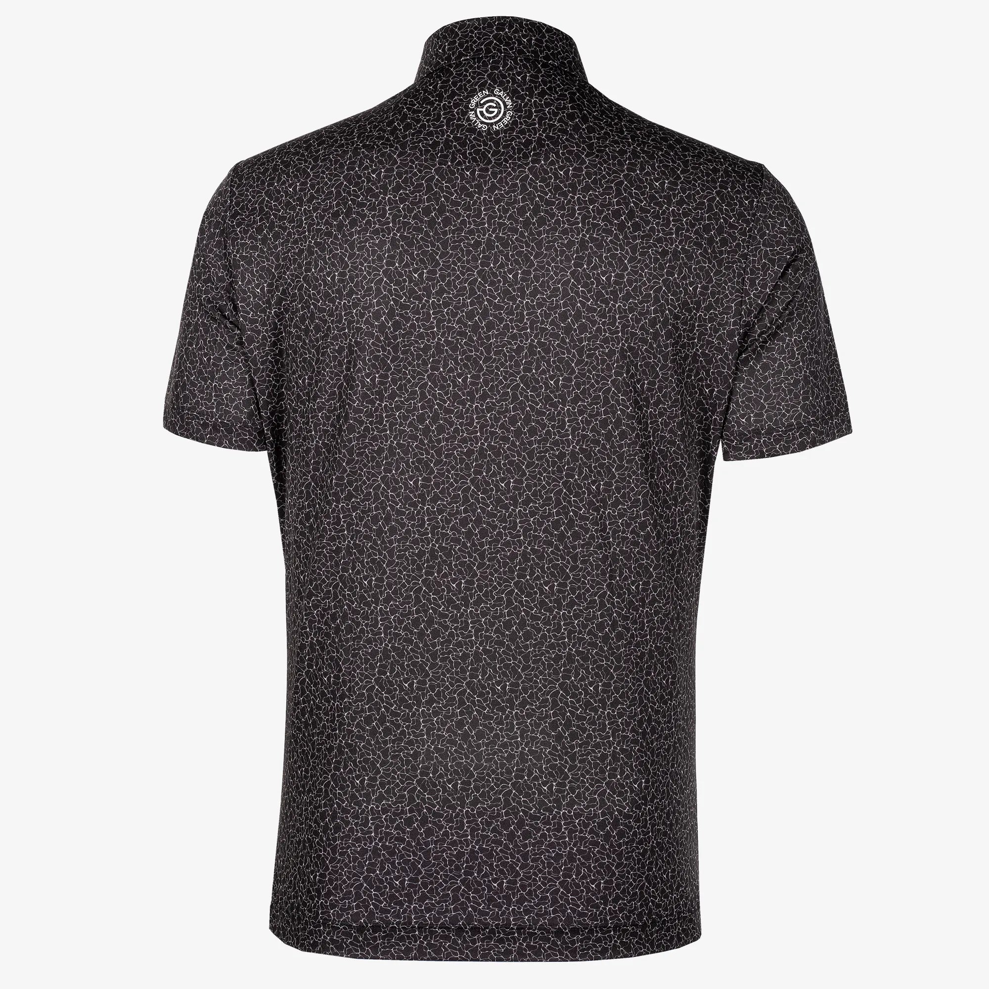 Mani is a Breathable short sleeve golf shirt for Men in the color Black(7)