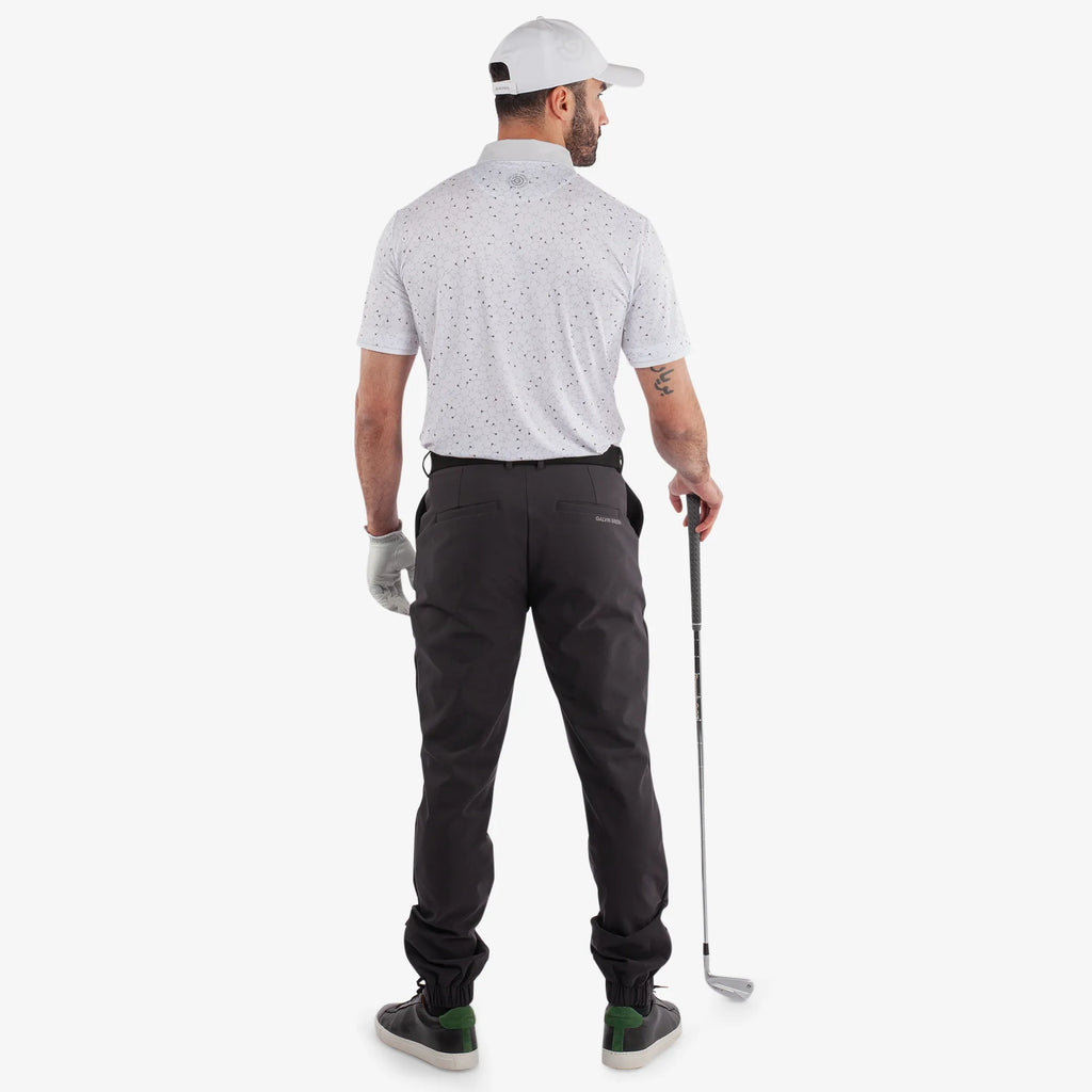 Mannix is a Breathable short sleeve golf shirt for Men in the color White/Cool Grey(6)