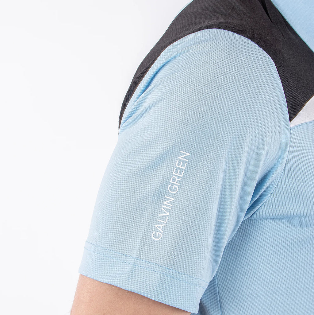 Mapping is a Breathable short sleeve shirt for Men in the color Blue Bell(5)