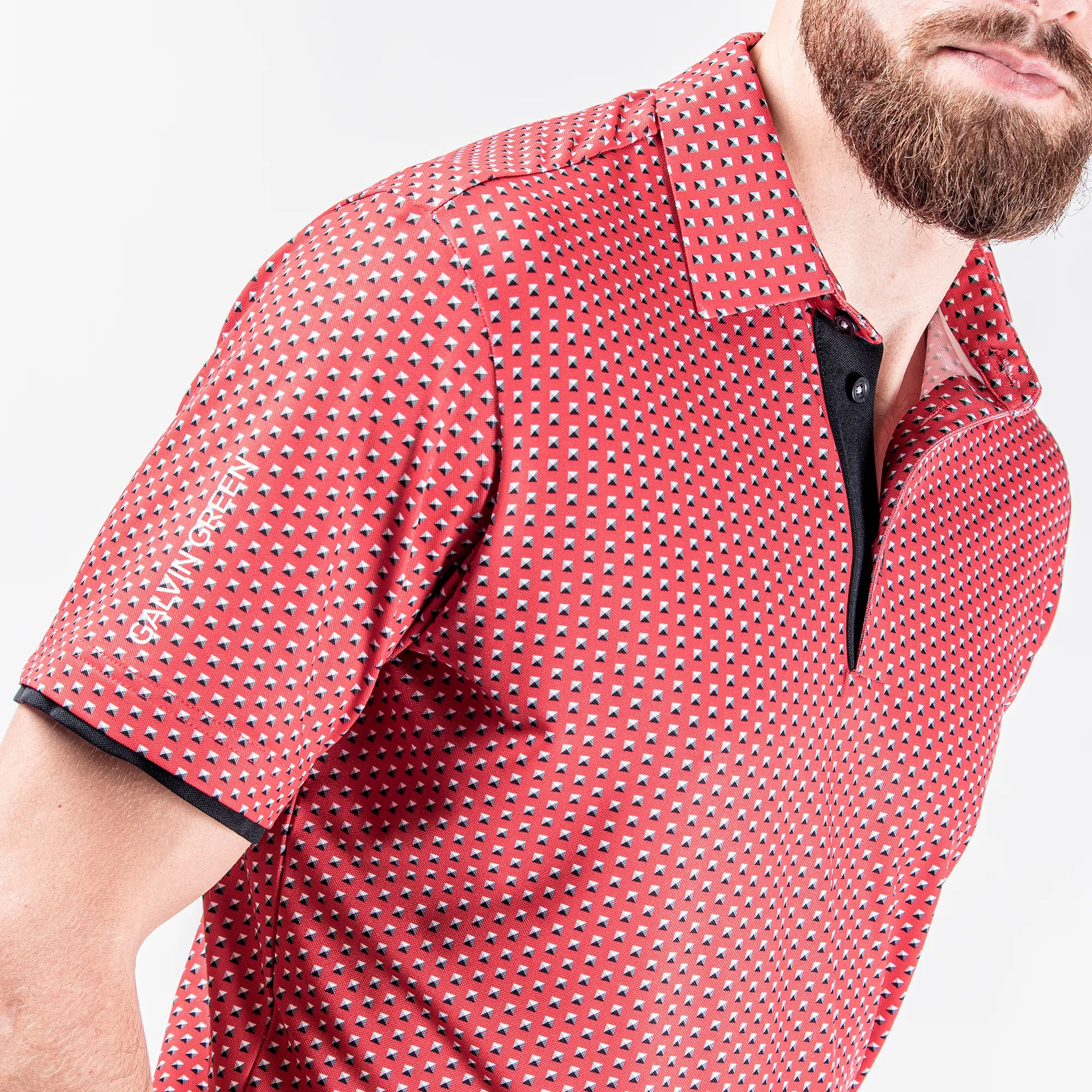 Mark is a Breathable short sleeve shirt for Men in the color Imaginary Red(3)