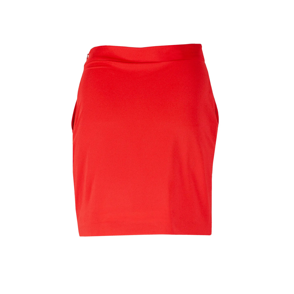 Masey is a Breathable golf skirt with inner shorts for Women in the color Red(6)