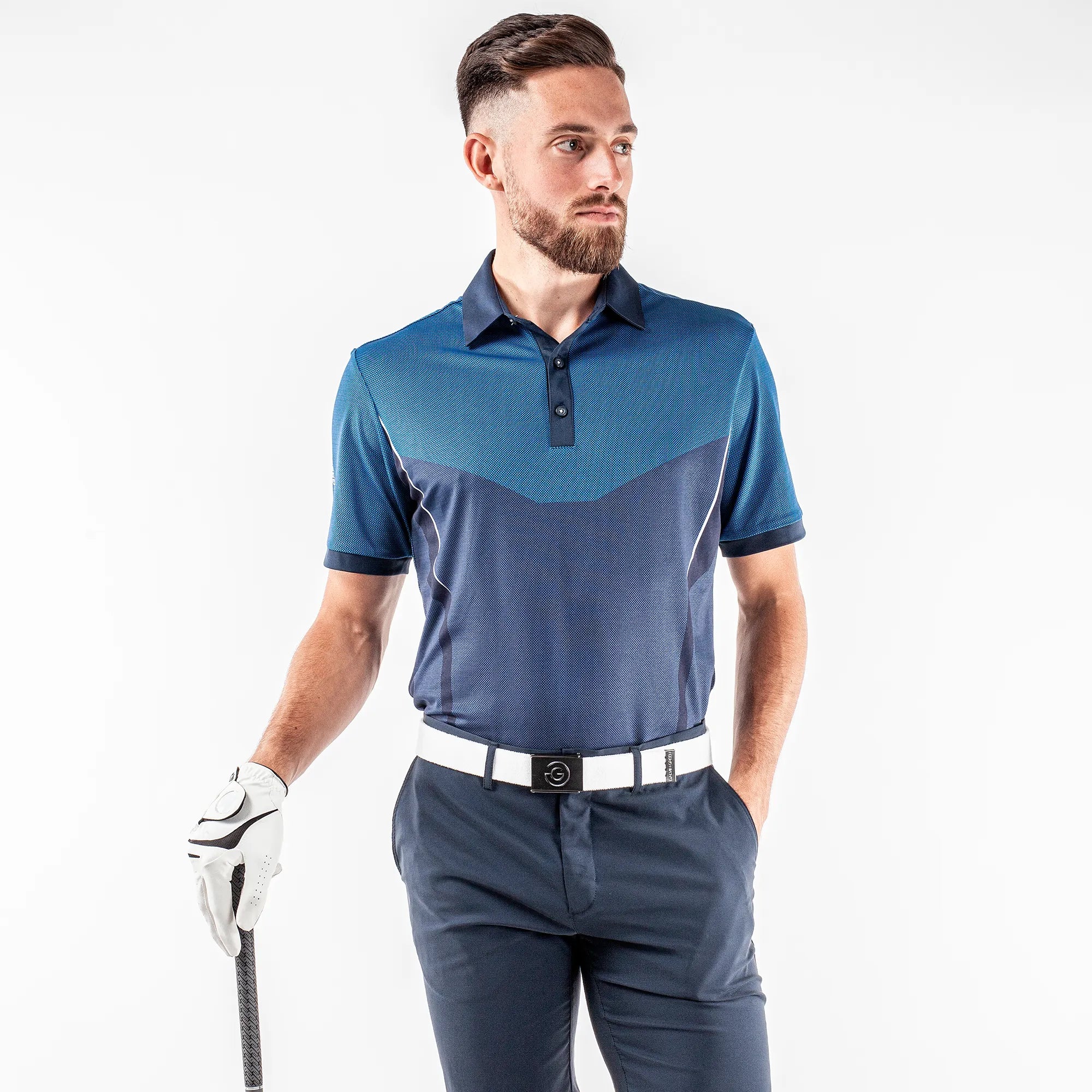 Mateus is a Breathable short sleeve shirt for Men in the color Navy(1)