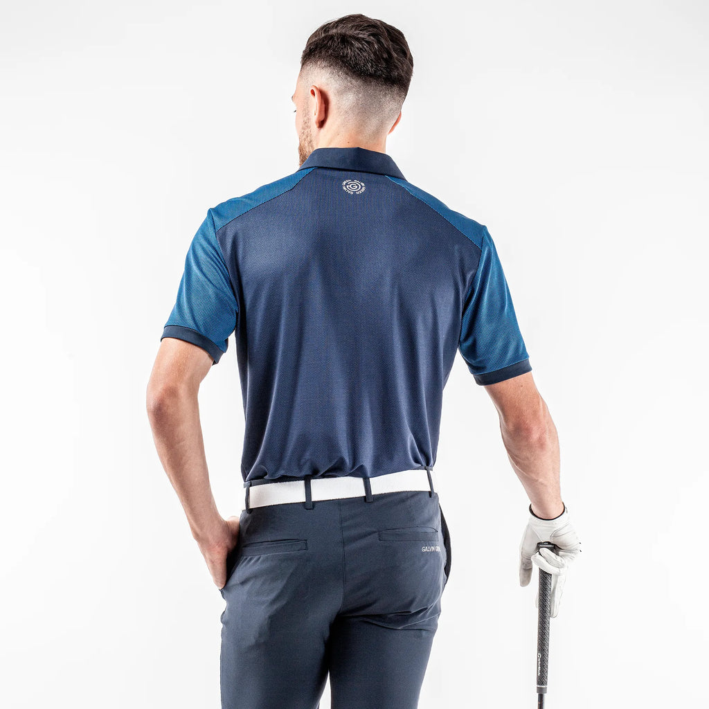 Mateus is a Breathable short sleeve shirt for Men in the color Navy(6)