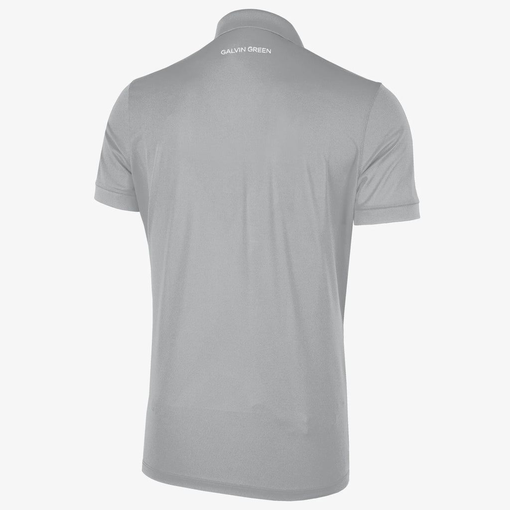 Max Tour is a Breathable short sleeve golf shirt for Men in the color Sharkskin(4)