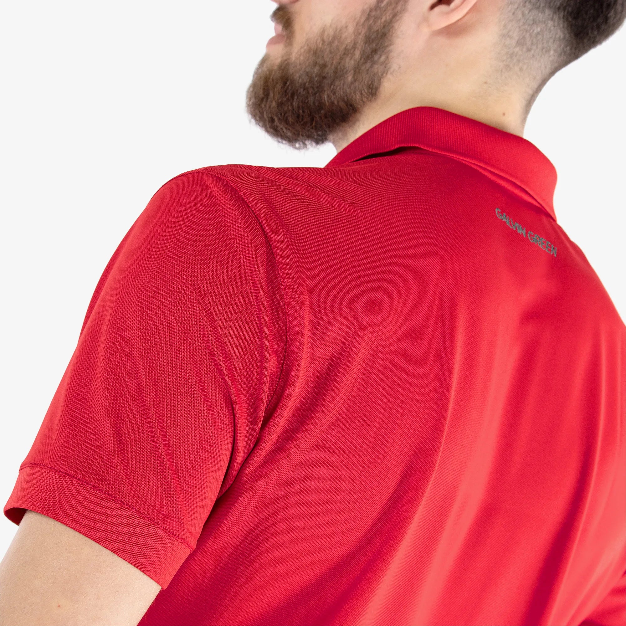 Max Tour is a Breathable short sleeve golf shirt for Men in the color Red(5)
