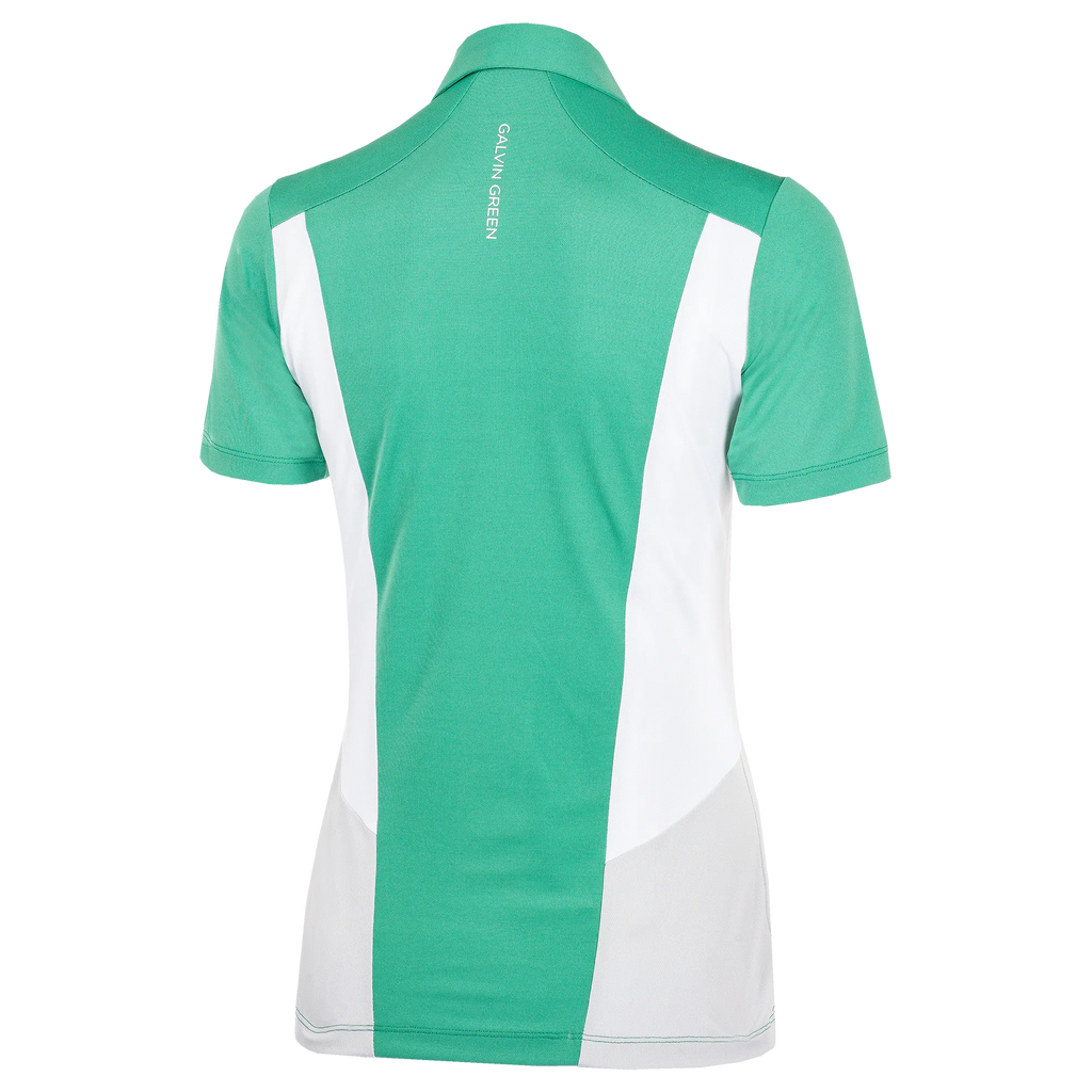 Melanie is a Breathable short sleeve shirt for Women in the color Green base(9)