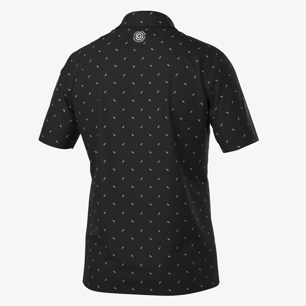 Miklos is a Breathable short sleeve golf shirt for Men in the color Black(7)