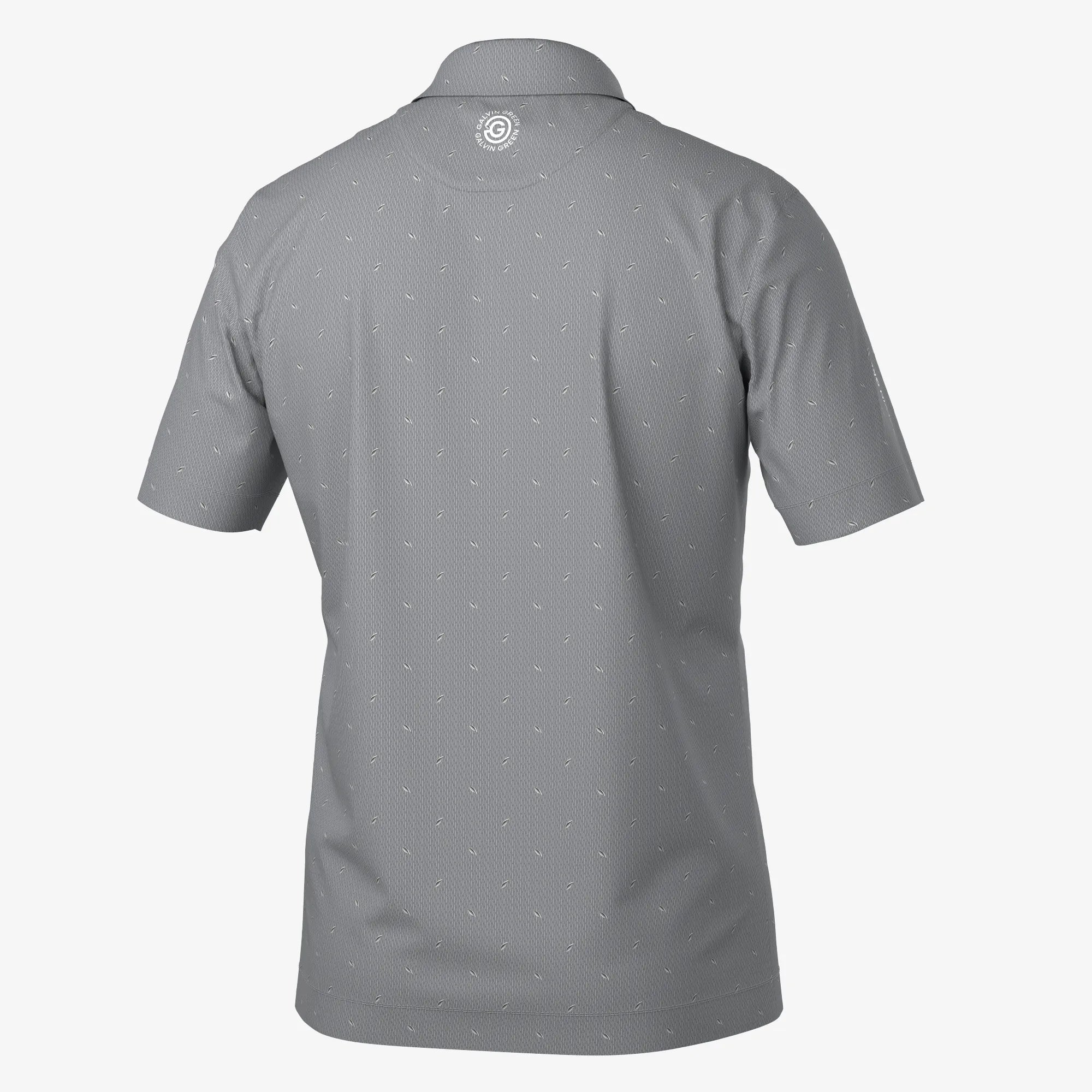 Miklos is a Breathable short sleeve golf shirt for Men in the color Sharkskin(7)