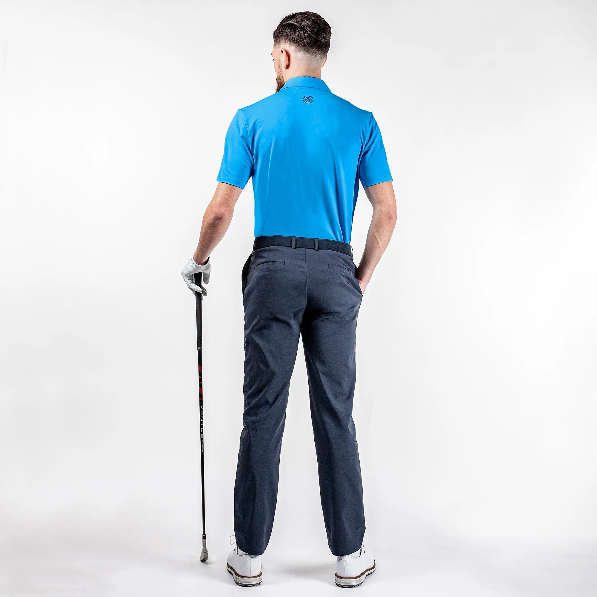 Milan is a Breathable short sleeve golf shirt for Men in the color Blue(7)