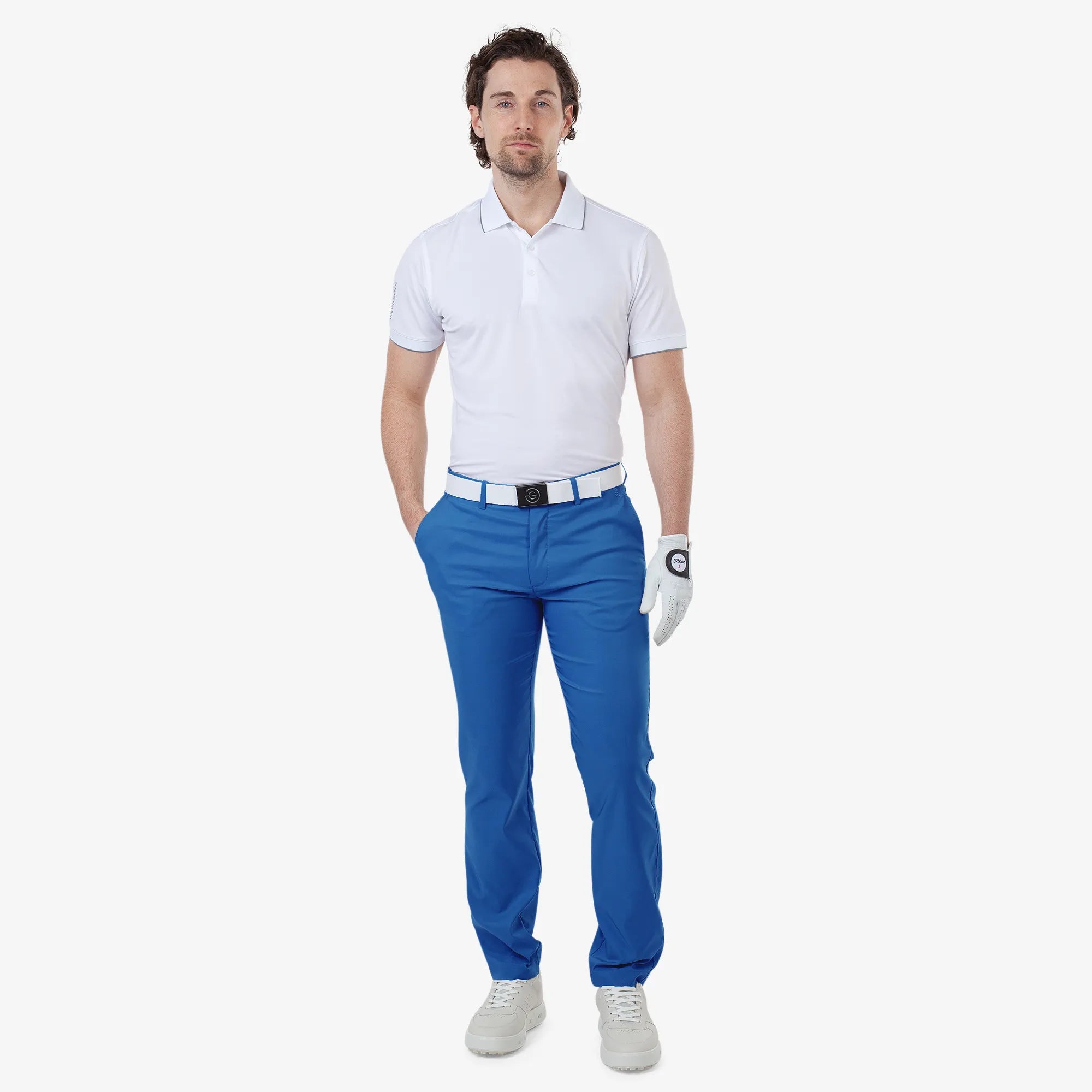 Noah is a Breathable golf pants for Men in the color Royal Blue(2)