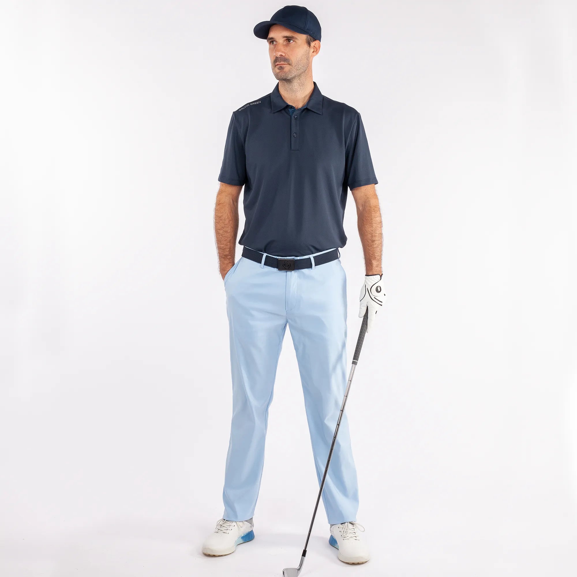 Noah is a Breathable golf pants for Men in the color Blue Bell(2)