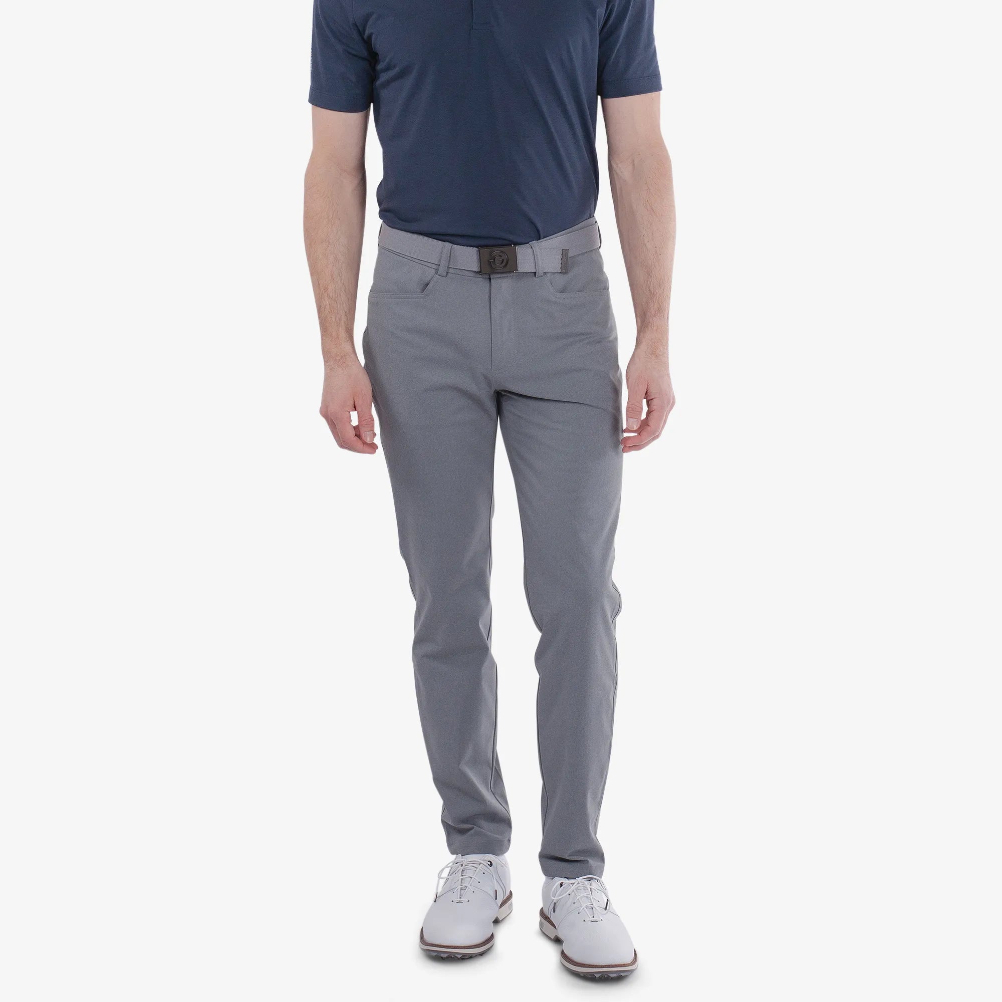 Norris is a Breathable golf pants for Men in the color Grey melange(1)
