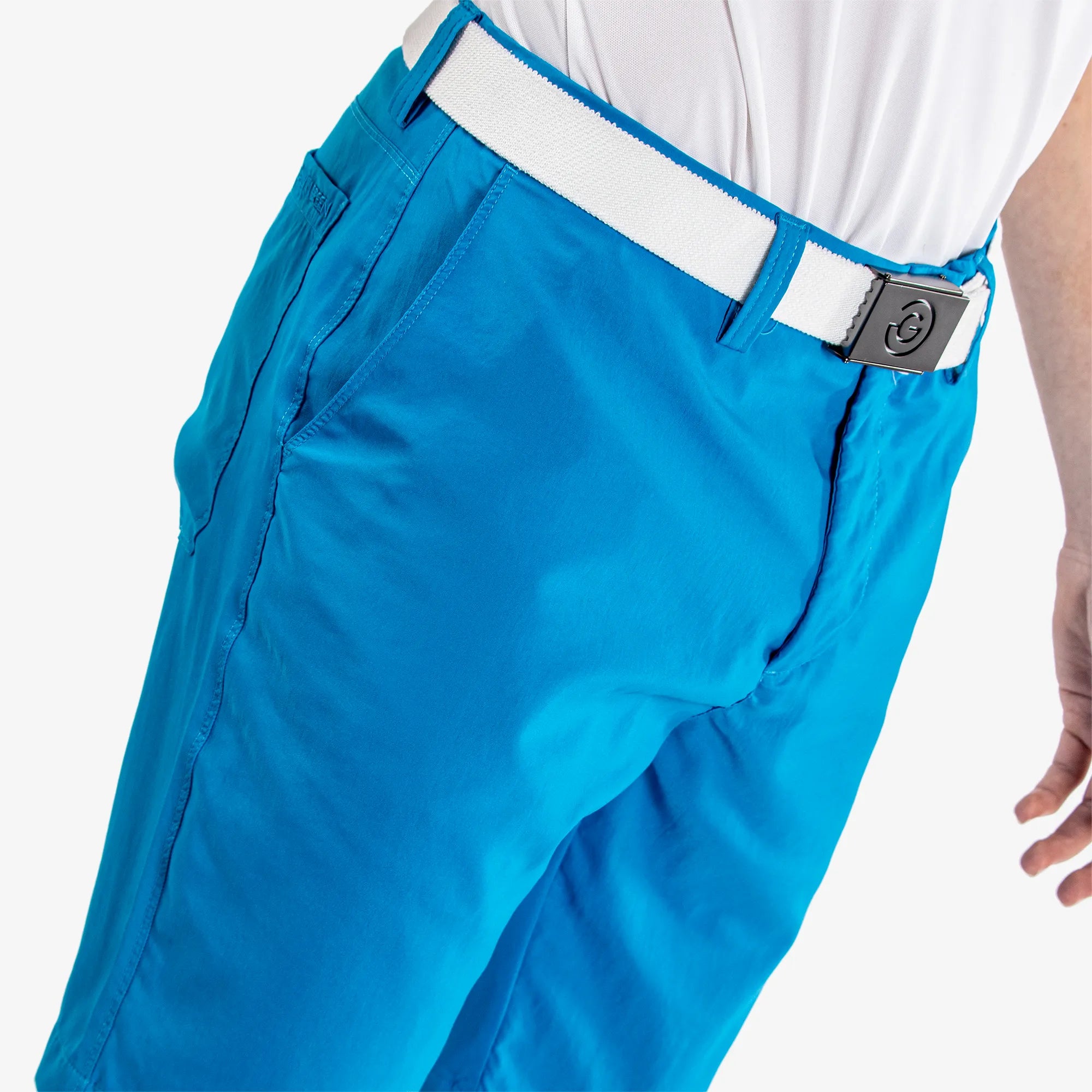 Percy is a Breathable golf shorts for Men in the color Blue(3)