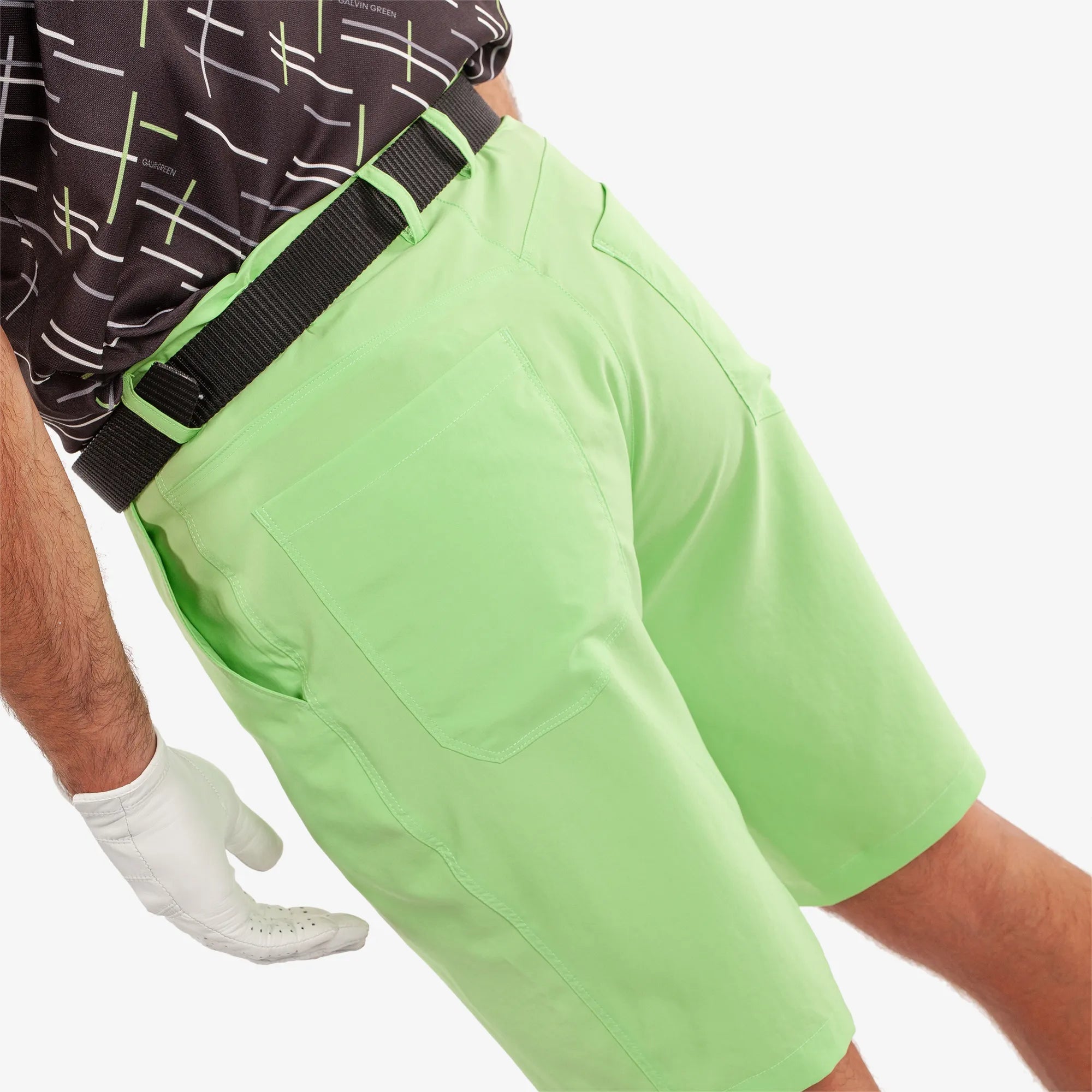 Percy is a Breathable golf shorts for Men in the color Fresh Green(5)