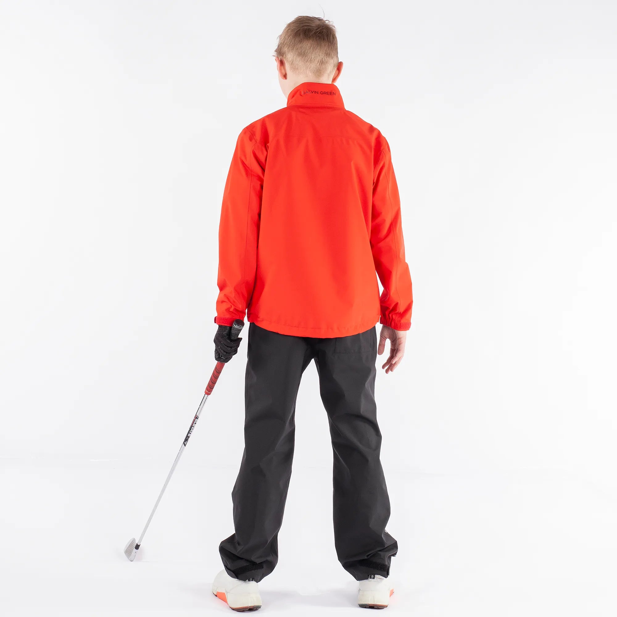 Robert is a Waterproof golf jacket for Juniors in the color Red(6)